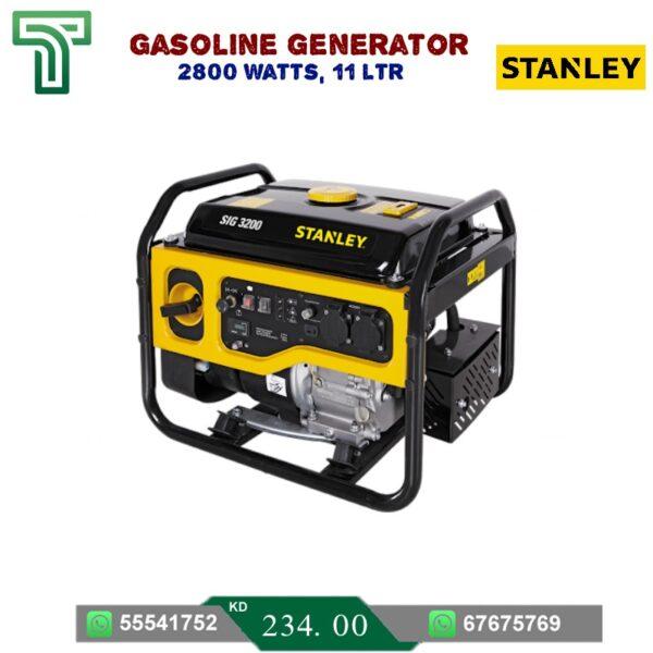 Reliable Stanley gasoline generator for outdoor use