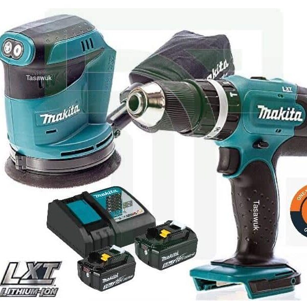 Cordless Round Sander & 13 Mm Drill Combo