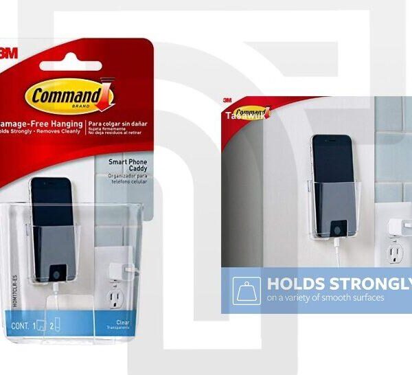 3M Multipurpose Phone Holder - Convenient & Secure Phone Mounting with Double-Sided Tape