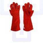 Leather Welding Gloves Red