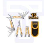 Foldable Muiti-Function Tool Stainless steel handle with soft rubber grip Stain less steel components