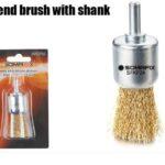 Wire end brush with shank