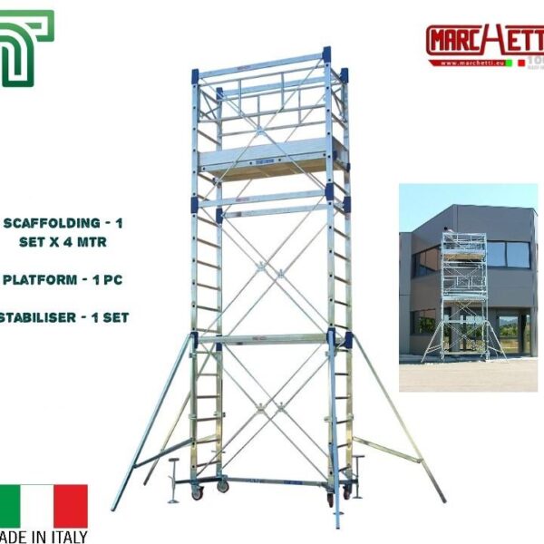 Premium Scaffold with Platform 4m Italian Design