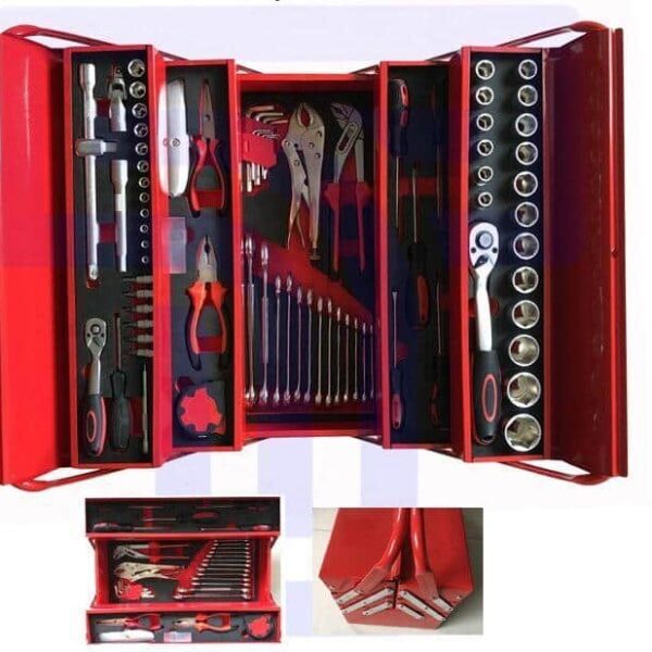 Tool Set with Metal Toolbox