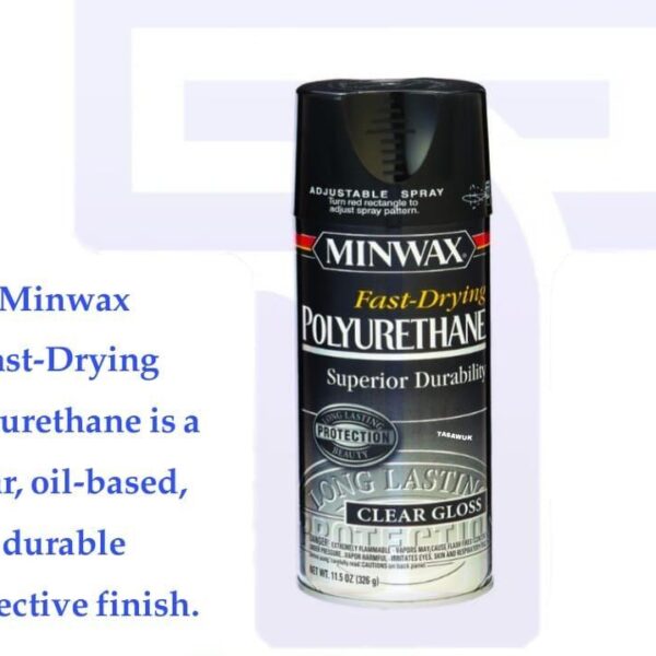 Minwax Fast Drying Polyurethane (Clear Gloss, 280ml)