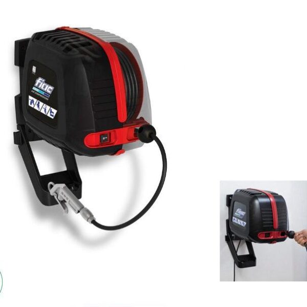 wall compressor with hose reel