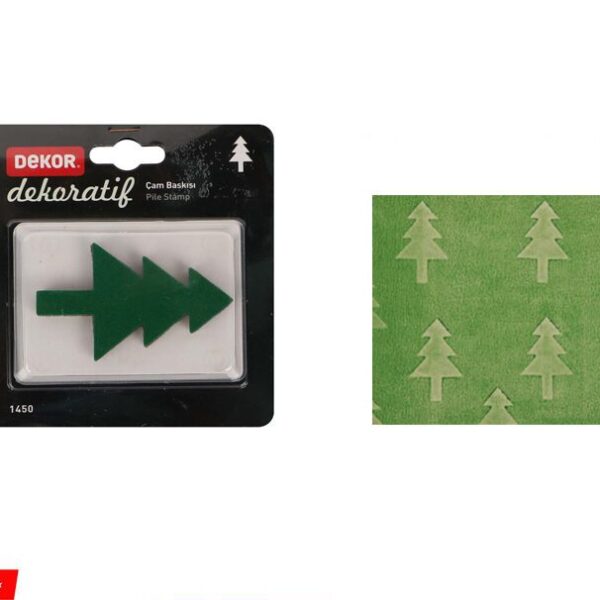 Pine Tree Design Effect Stamp