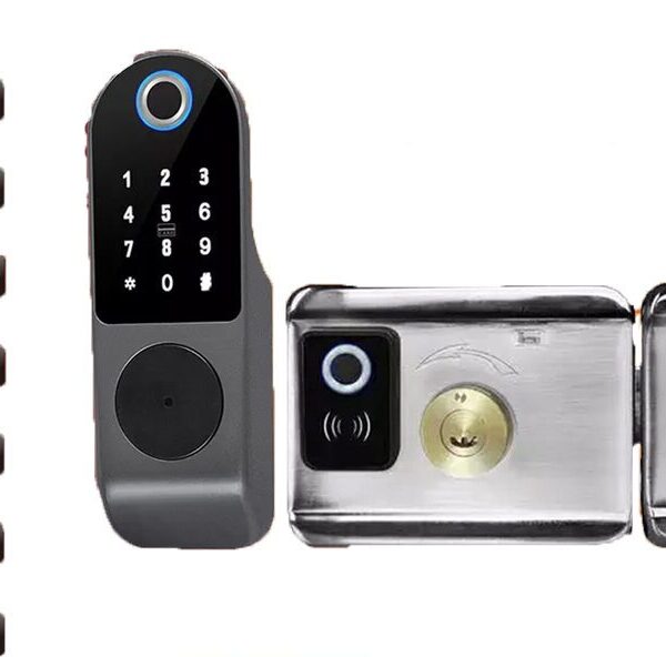 Premium Smart Locks Metal/Iron Door With Biometric Scanner and Keypad Door Lock