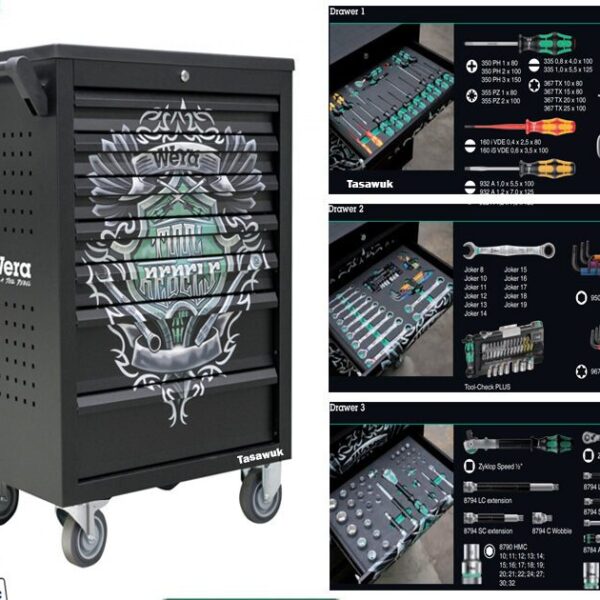 tool trolley with tools