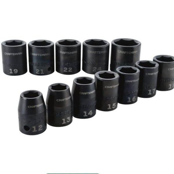1/2" Dr impact socket set