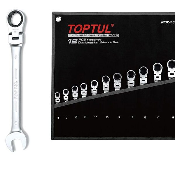 Folding Ratchet Wrench Set