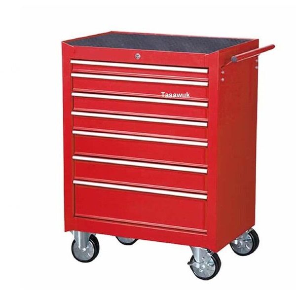 big red tool trolley