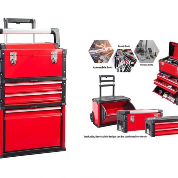 Big Red Stackable Tool Chest Trolley