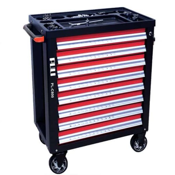 8 drawer tool trolley