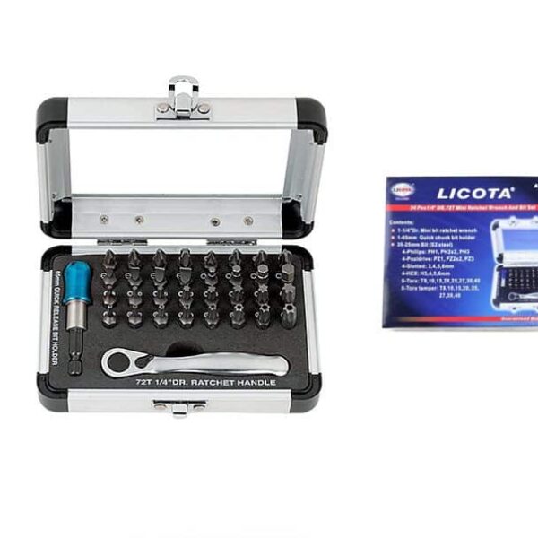 Mini ratchet & bit set