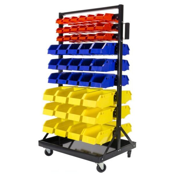 double sided storage pick rack mobile