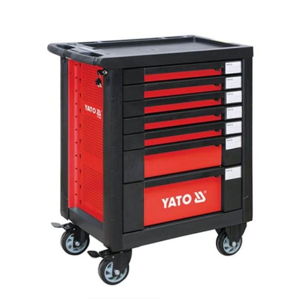 7 drawer tool trolley