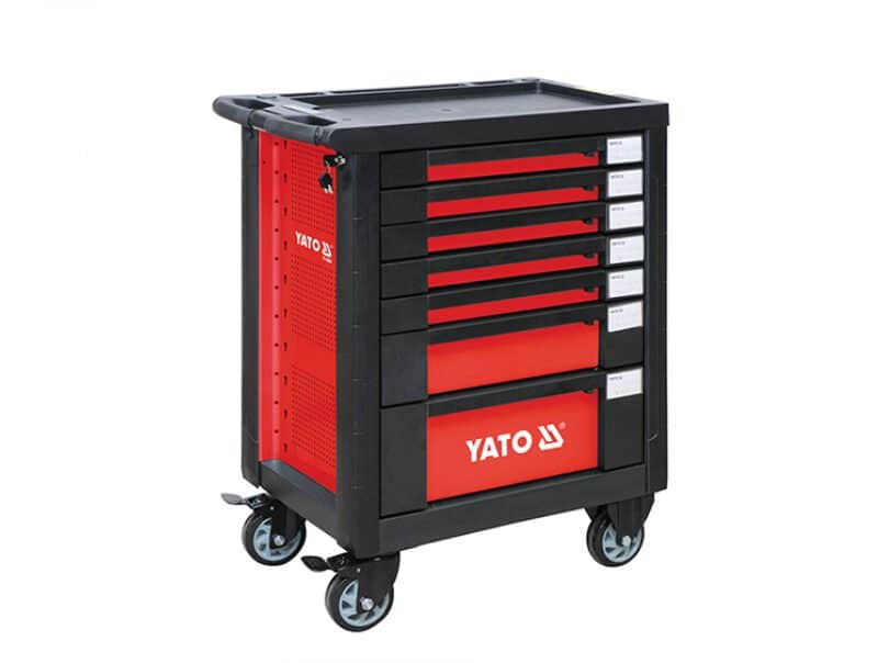 7 drawer tool trolley