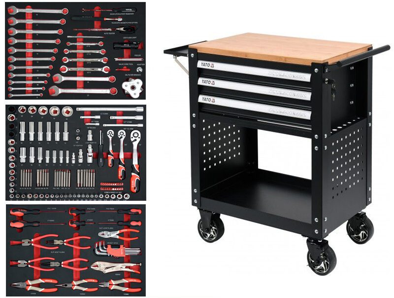 metal service trolley