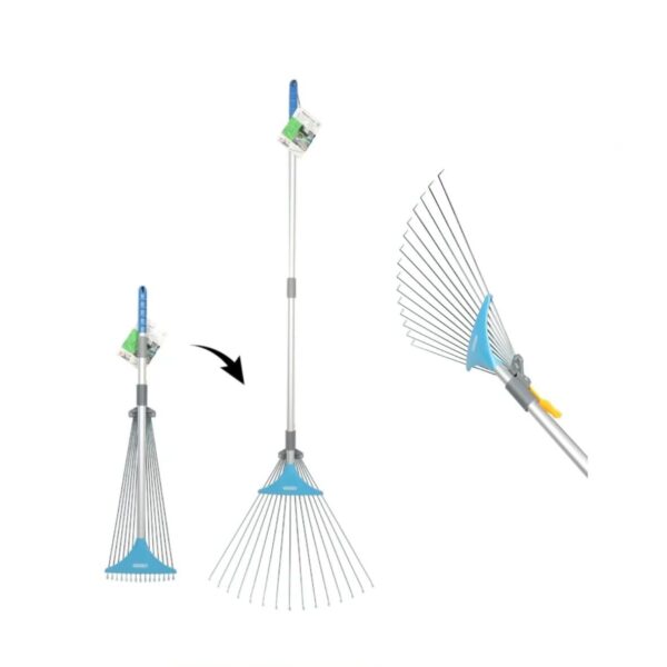 Telescopic Adjustable Lawn Rake