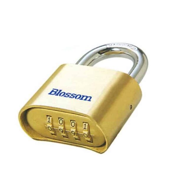 Blossom padlock, heavy duty brass padlock, 50mm
