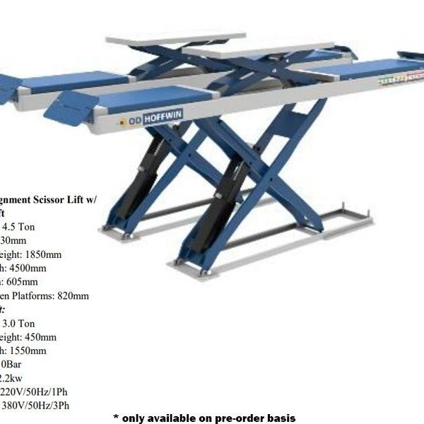 Hoffwin In Ground Alignment Scissor Lift