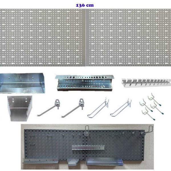 Wall Mounted Pegboard Kit