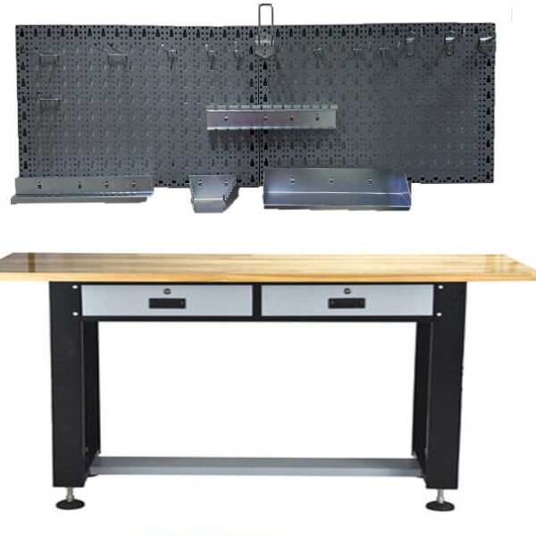 Workbench with Pegboard Kit