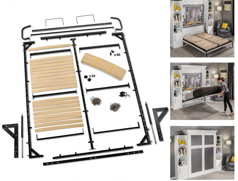 rockler16 Space-Saving Solution: Rockler Vertical Mount Bed Hardware Kit (10" Mattress Max) - Image 1