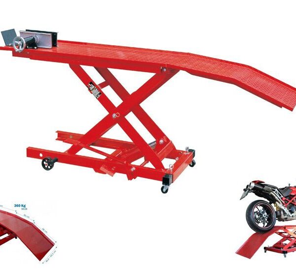 Big Red Motorcycle Lifting Table