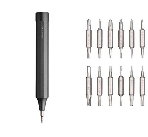 Hoto Precision Screwdriver Set Gray