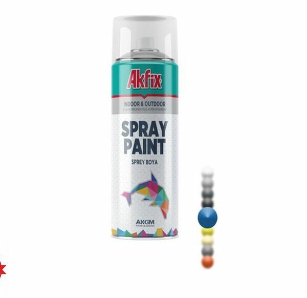 Akfix All-Surface Spray Paint: Indoor & Outdoor Use  (400ml)