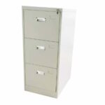 steel cabinet with 3 drawers storage