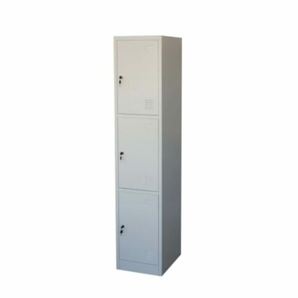3 doors steel cabinet metal