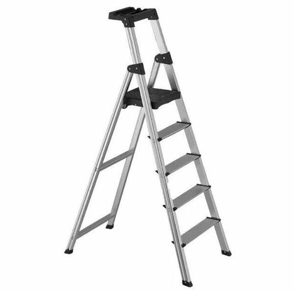 Durable Aluminium Platform Ladder for Home and Office Use