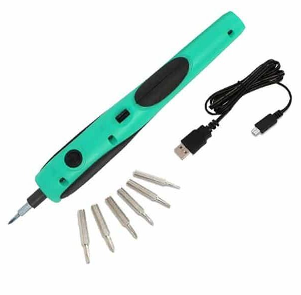 Cordless screwdriver, USB rechargeable