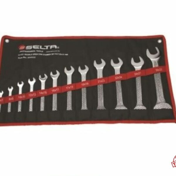 Selta 12pcs Double Open End Spanner Set
