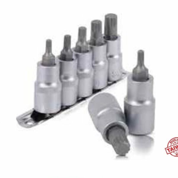 Selta 7pcs Spline Bit Socket Rail