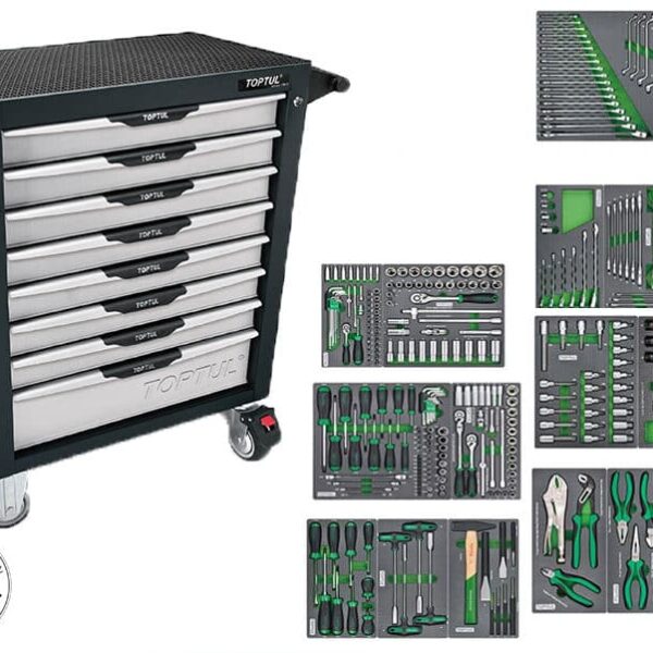Toptul 8 Drawer Trolley with Tools