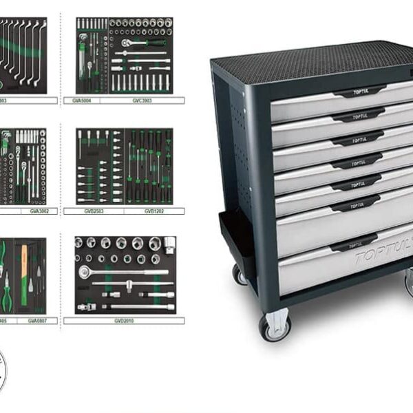 Toptul 8 Drawer Trolley with Tools