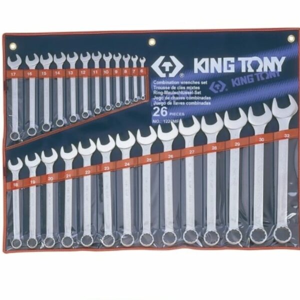 Kingtony 26pcs Combination Spanner Set