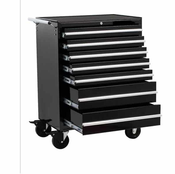 Big Red 7 Drawers Black Tool Trolley