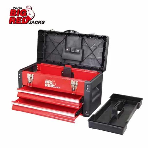 Big Red Plastic & Steel Tool Box
