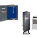 Dari 30 HP  Screw Compressor with Dryer & Tank
