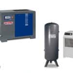 Dari 50 HP  Screw Compressor with Dryer & Tank