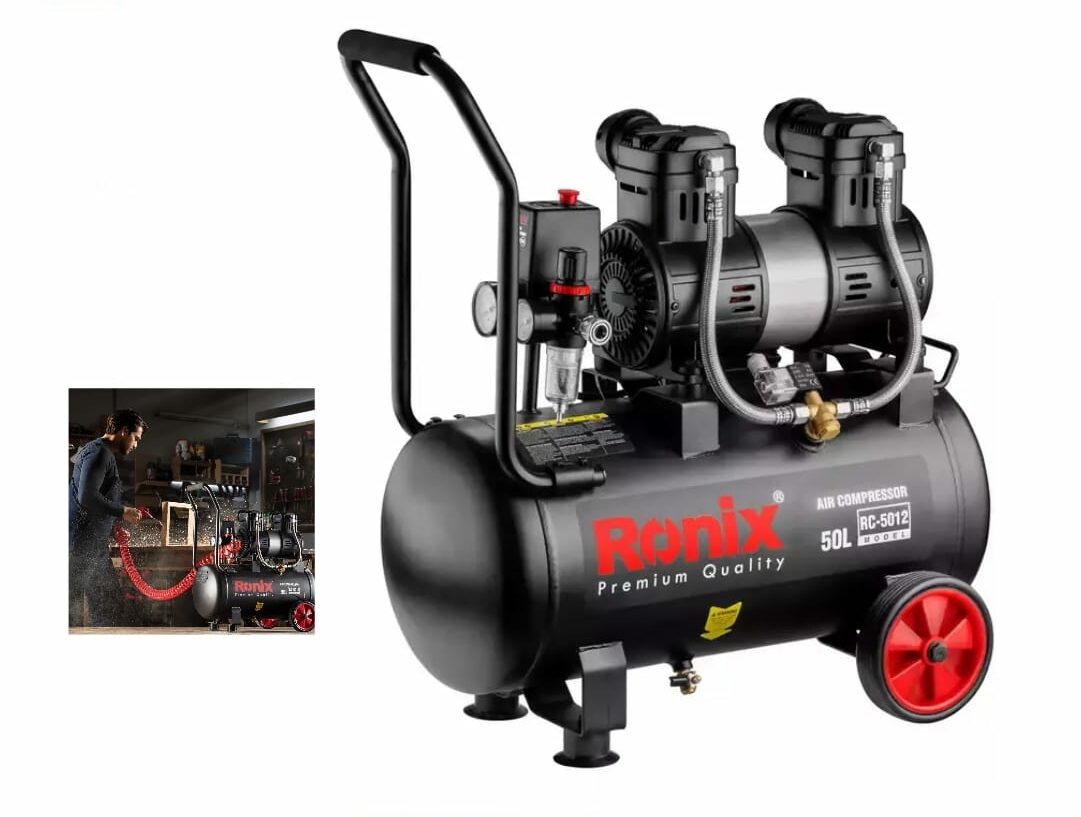 ronix air 50 single Ronix 50ltr Silent Air Compressor - Image 1
