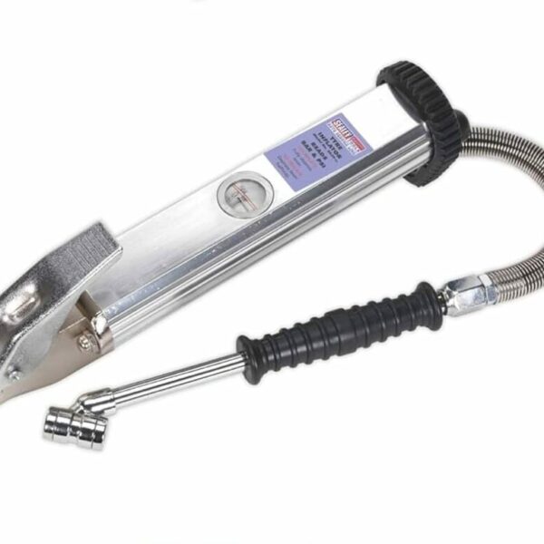 Sealey Tyre Inflator with Twin Push-on Connector