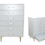 6 drawer storage cabinet compact