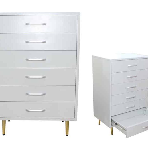 6 drawer storage cabinet compact