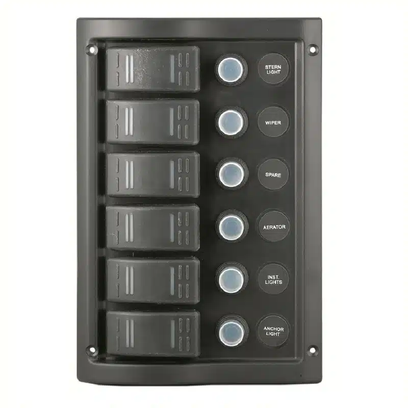 6 Gang Waterproof Switch Panel